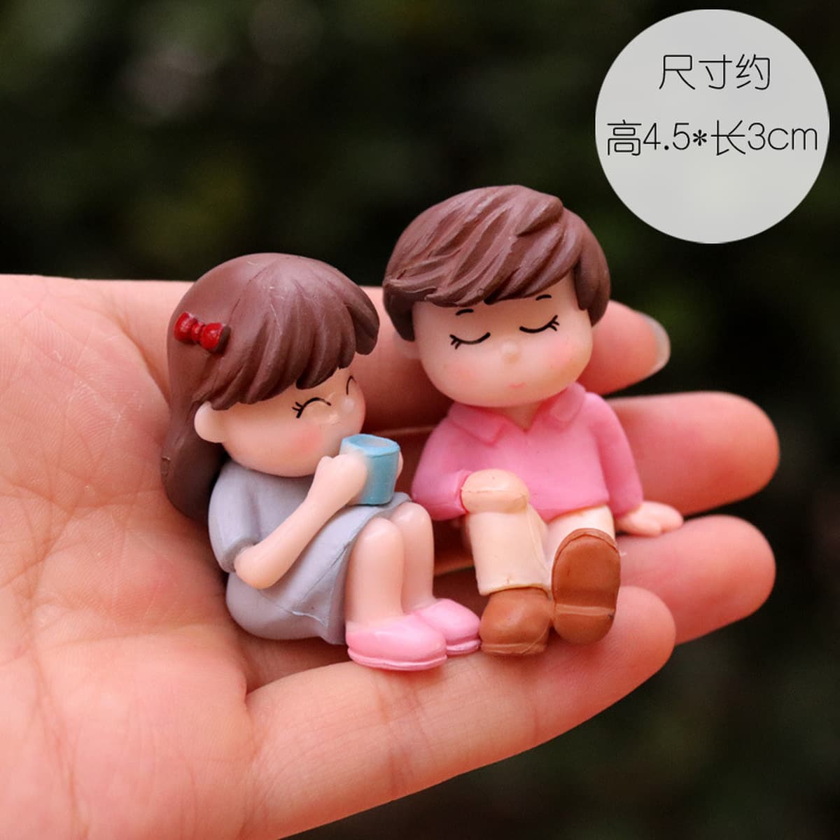 Трансграничная оптовая мультяшная пара кукольных моделей украшение компьютерного дисплея День Святого Валентина торт...