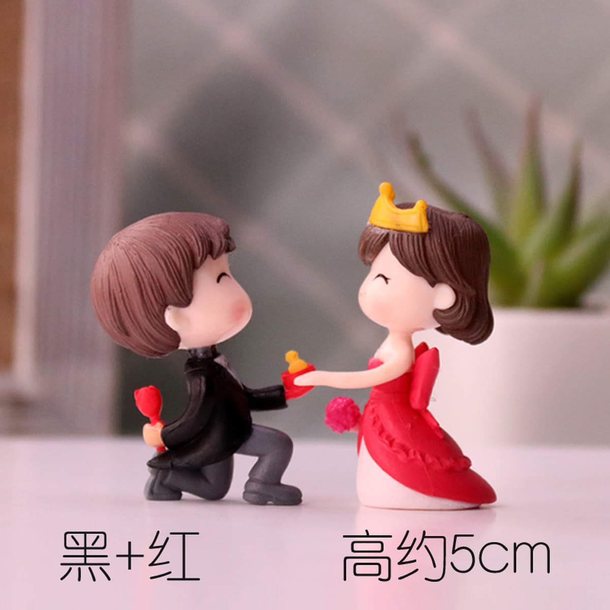 Трансграничная оптовая мультяшная пара кукольных моделей украшение компьютерного дисплея День Святого Валентина торт...