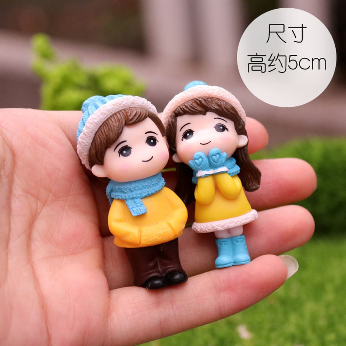 Трансграничная оптовая мультяшная пара кукольных моделей украшение компьютерного дисплея День Святого Валентина торт...