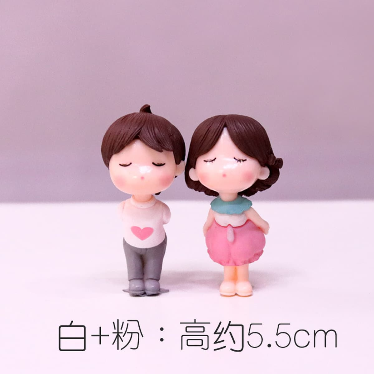 Трансграничная оптовая мультяшная пара кукольных моделей украшение компьютерного дисплея День Святого Валентина торт...