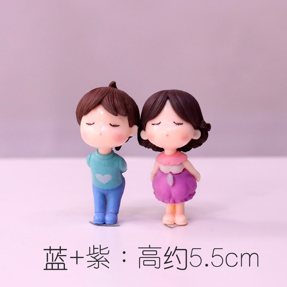 Трансграничная оптовая мультяшная пара кукольных моделей украшение компьютерного дисплея День Святого Валентина торт...