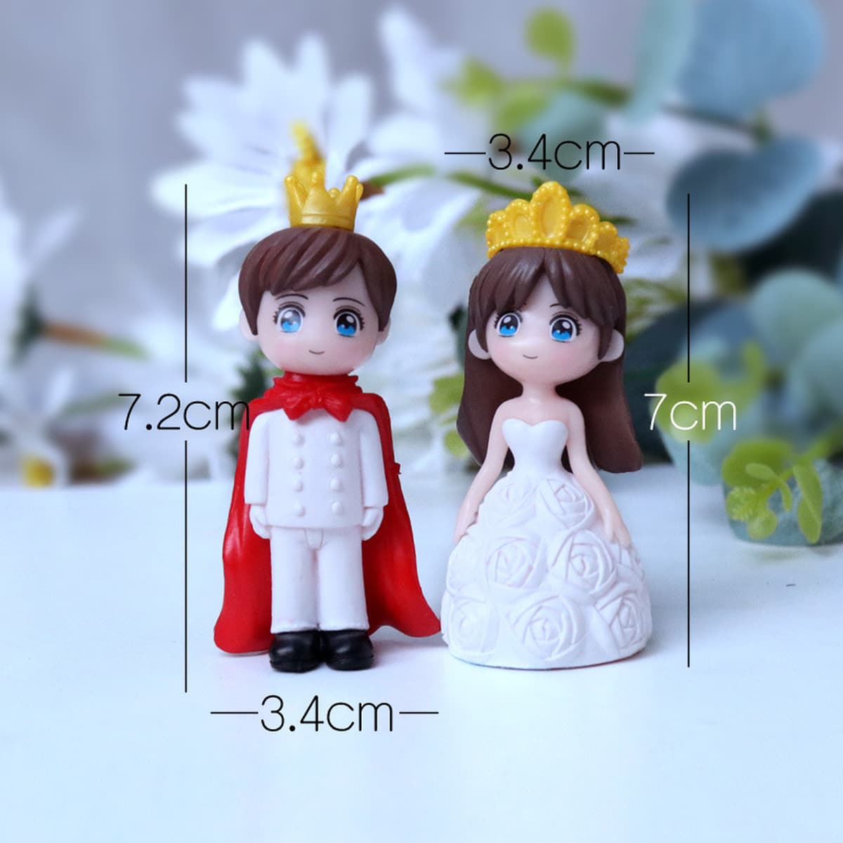 Трансграничная оптовая мультяшная пара кукольных моделей украшение компьютерного дисплея День Святого Валентина торт...