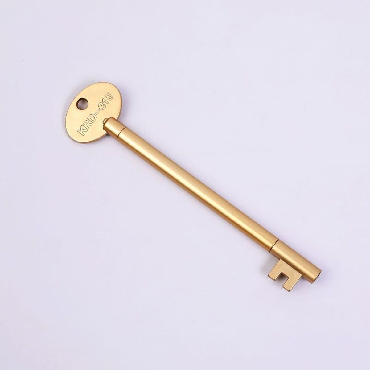 Креативная стильная искусственная ретро форма ключа, нейтральная текстура ручки, студенческие принадлежности, ручка для...