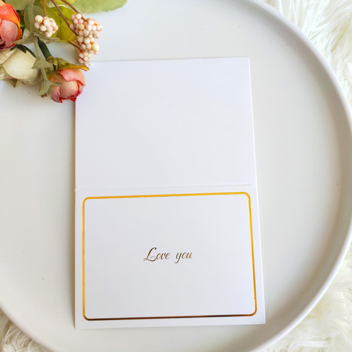 Спотовая бронзовые поздравительные открытки на Новый год День Святого Валентина поздравления с днем рождения