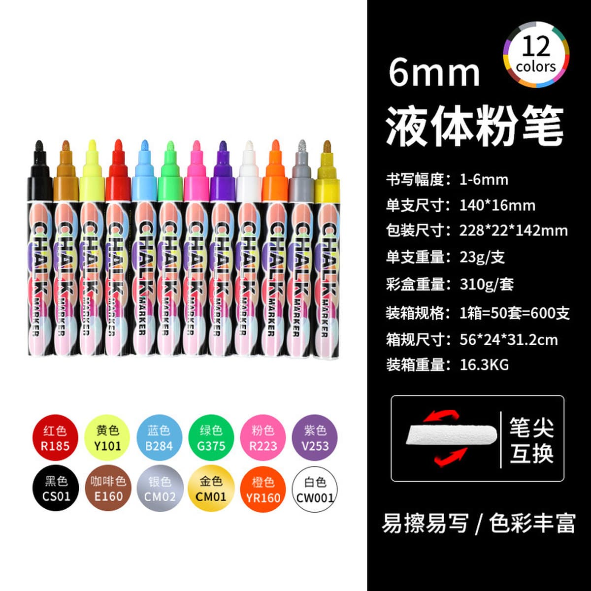 Жидкий мел Suomeqi, водорастворимый, пылезащитный мел для рисования граффити, стираемый знак, акриловый маркер для доски