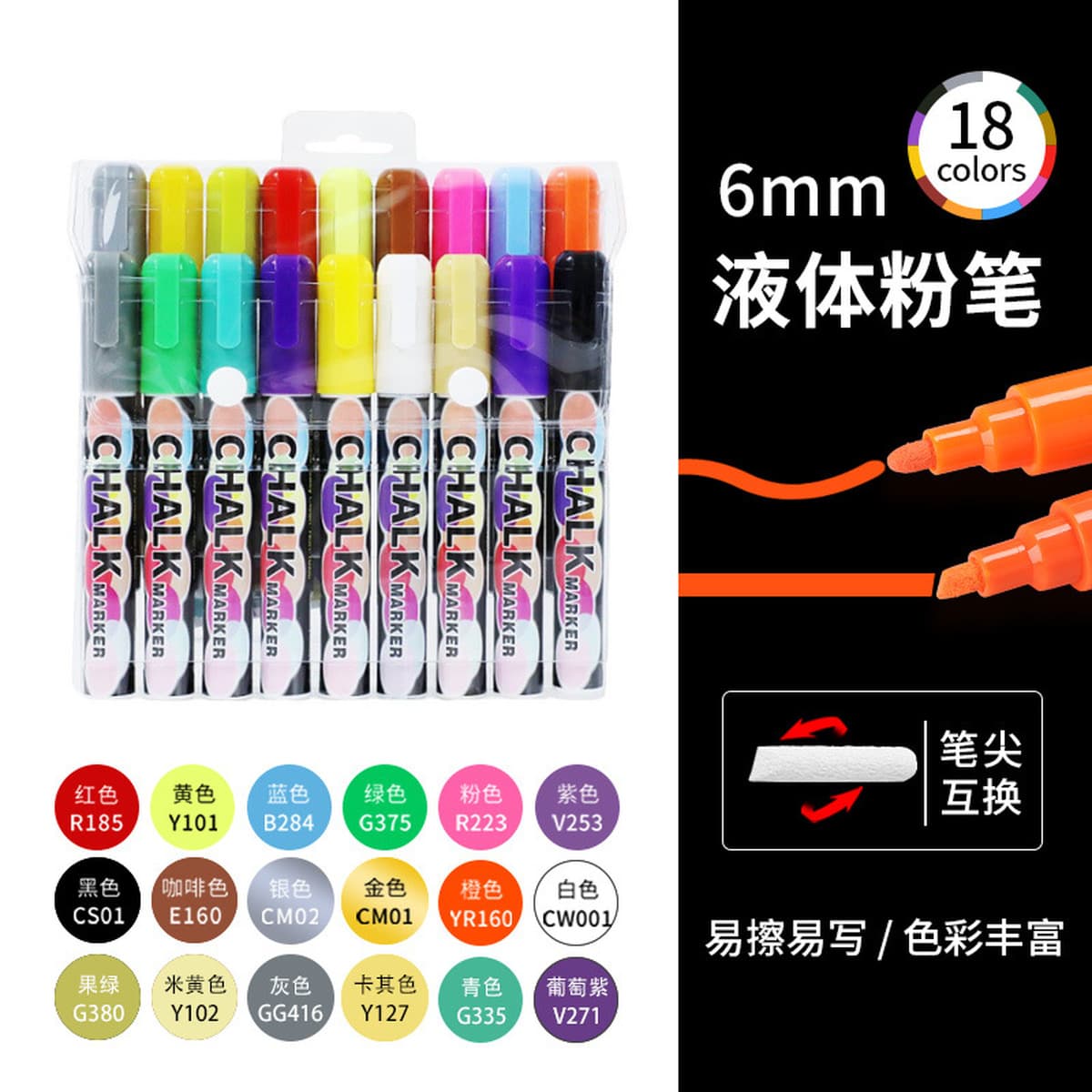 Жидкий мел Suomeqi, водорастворимый, пылезащитный мел для рисования граффити, стираемый знак, акриловый маркер для доски