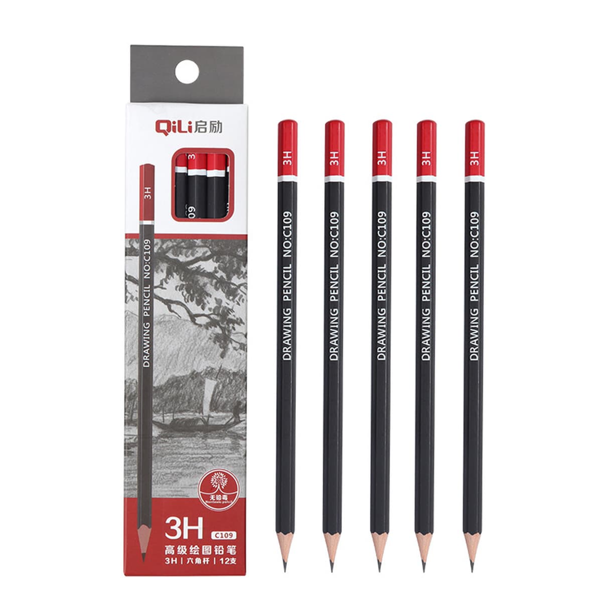 Эскиз карандаша изобразительное искусство 2B карандаш 2b одна коробка для студентов рисования 2h-14b бревна рисование эскиз...