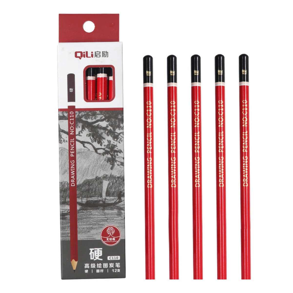 Эскиз карандаша изобразительное искусство 2B карандаш 2b одна коробка для студентов рисования 2h-14b бревна рисование эскиз...