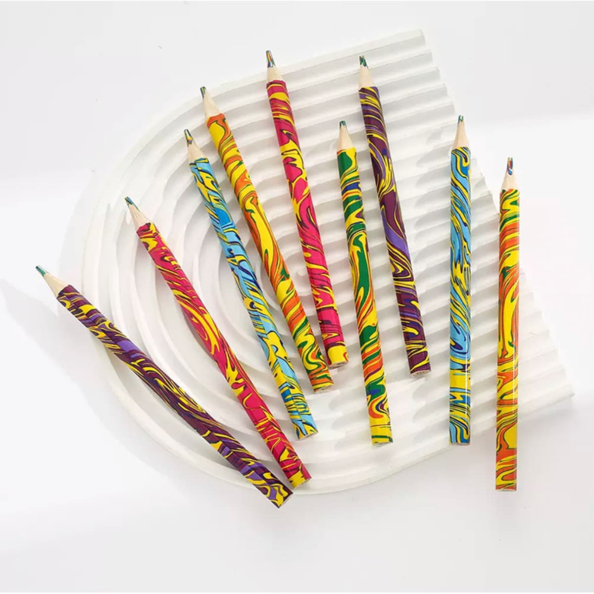 Четырехцветные цветные карандаши с утолщенным сердечником для детского рисования и рисования, четырехцветные треугольные...