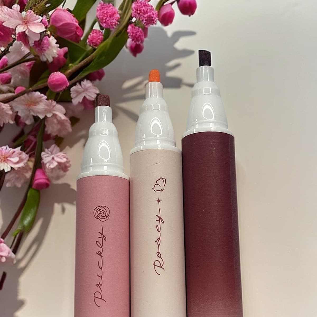 Креативный маркер для укладки блеска для губ с высокой эстетической ценностью, угловая акварельная ручка в стиле ins для...