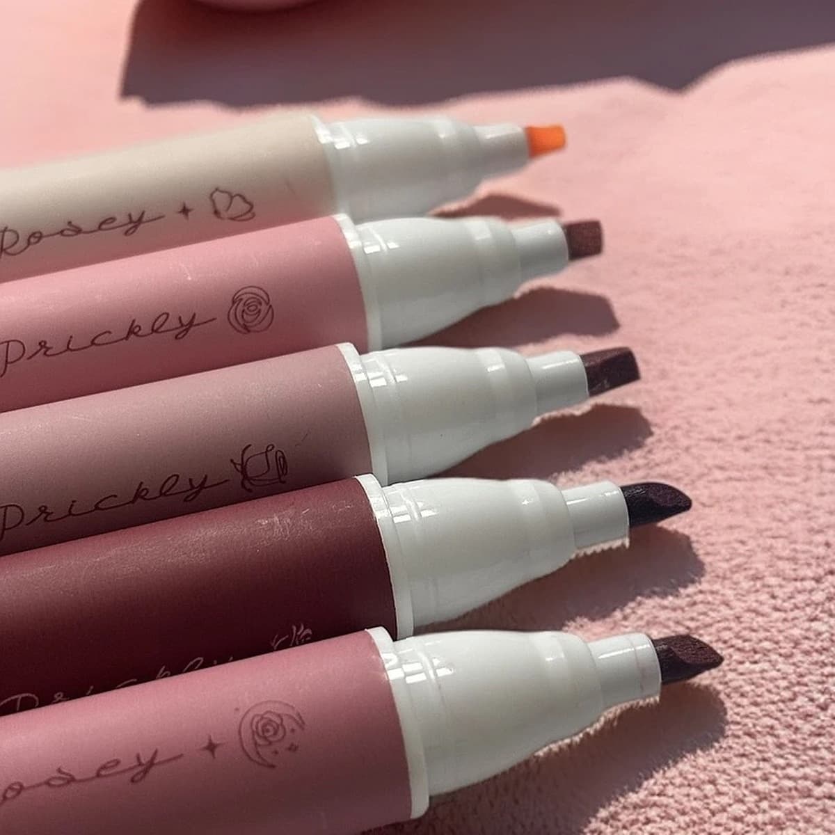 Креативный маркер для укладки блеска для губ с высокой эстетической ценностью, угловая акварельная ручка в стиле ins для...