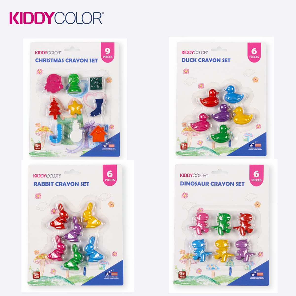 Детские 6-цветные мелки для моделирования, кисти для рисования для малышей, художественные цветные ручки для студентов,...