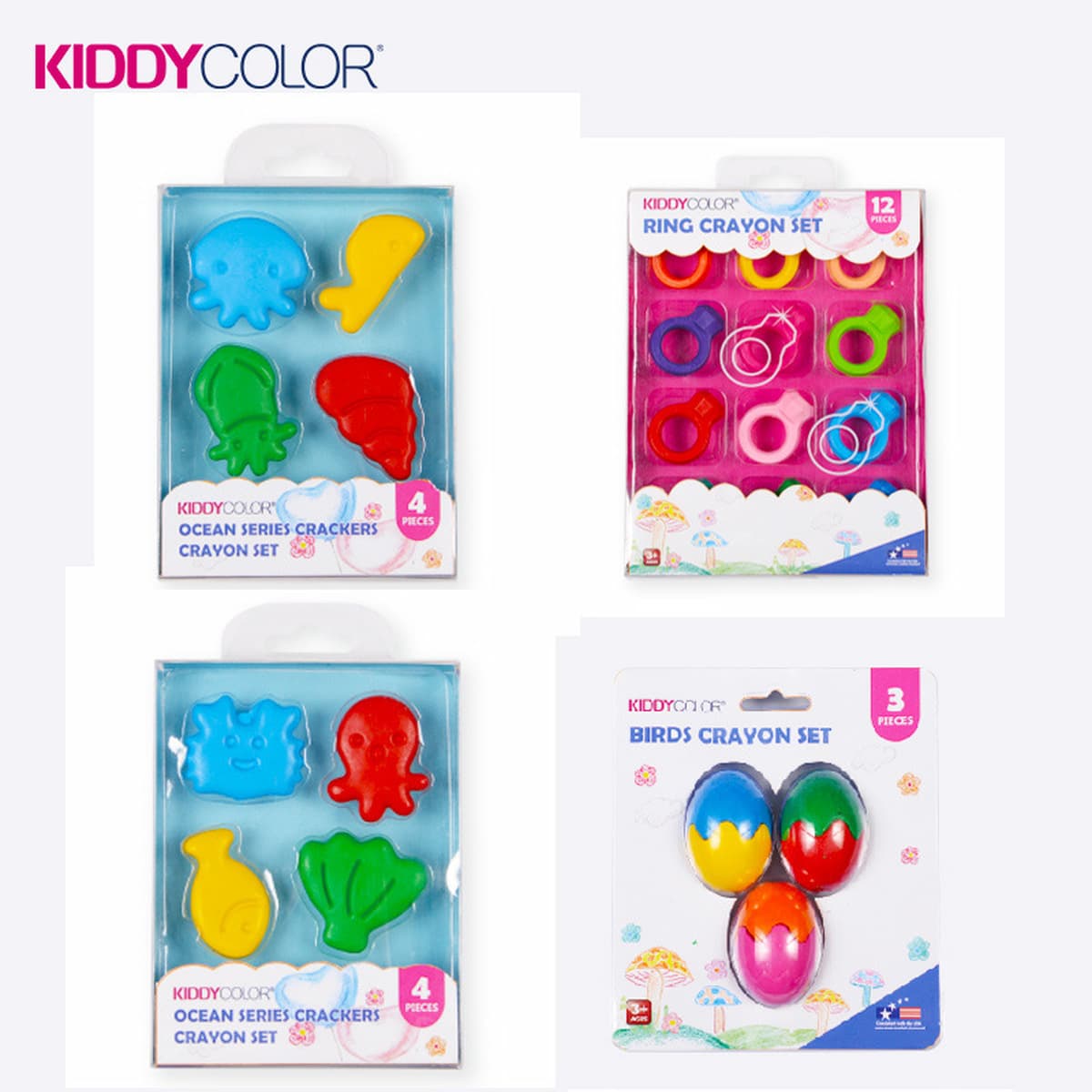 Детские 6-цветные мелки для моделирования, кисти для рисования для малышей, художественные цветные ручки для студентов,...