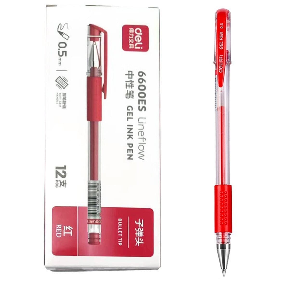 Deli 6600ES гелевая ручка Водяная ручка подпись студенческие канцелярские принадлежности офис на водной основе Черный...