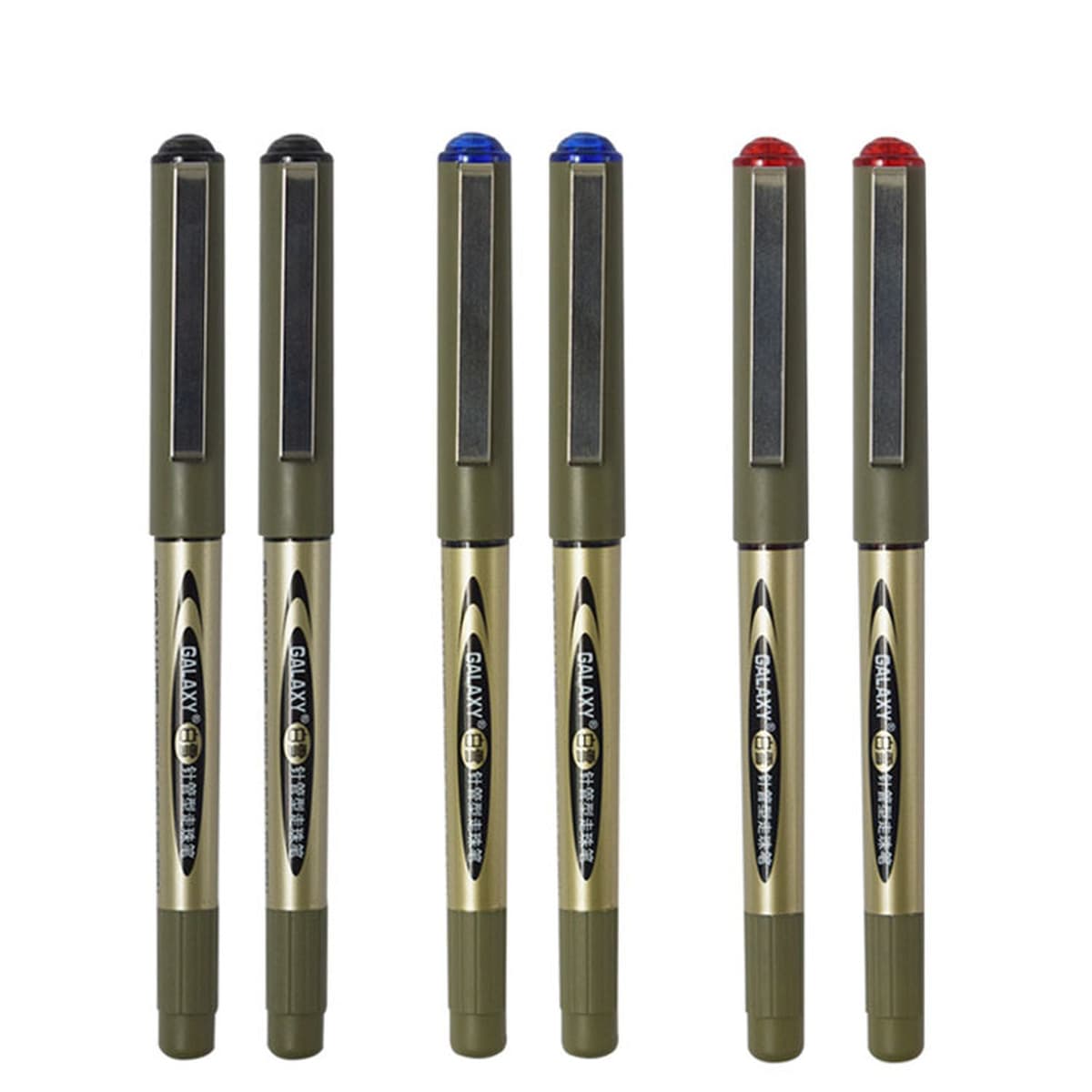 Ручка-роллер Baixue PVN-166 с прямым подачей чернил, черная, для подписи, игольчатая, гелевая, канцелярские товары оптом