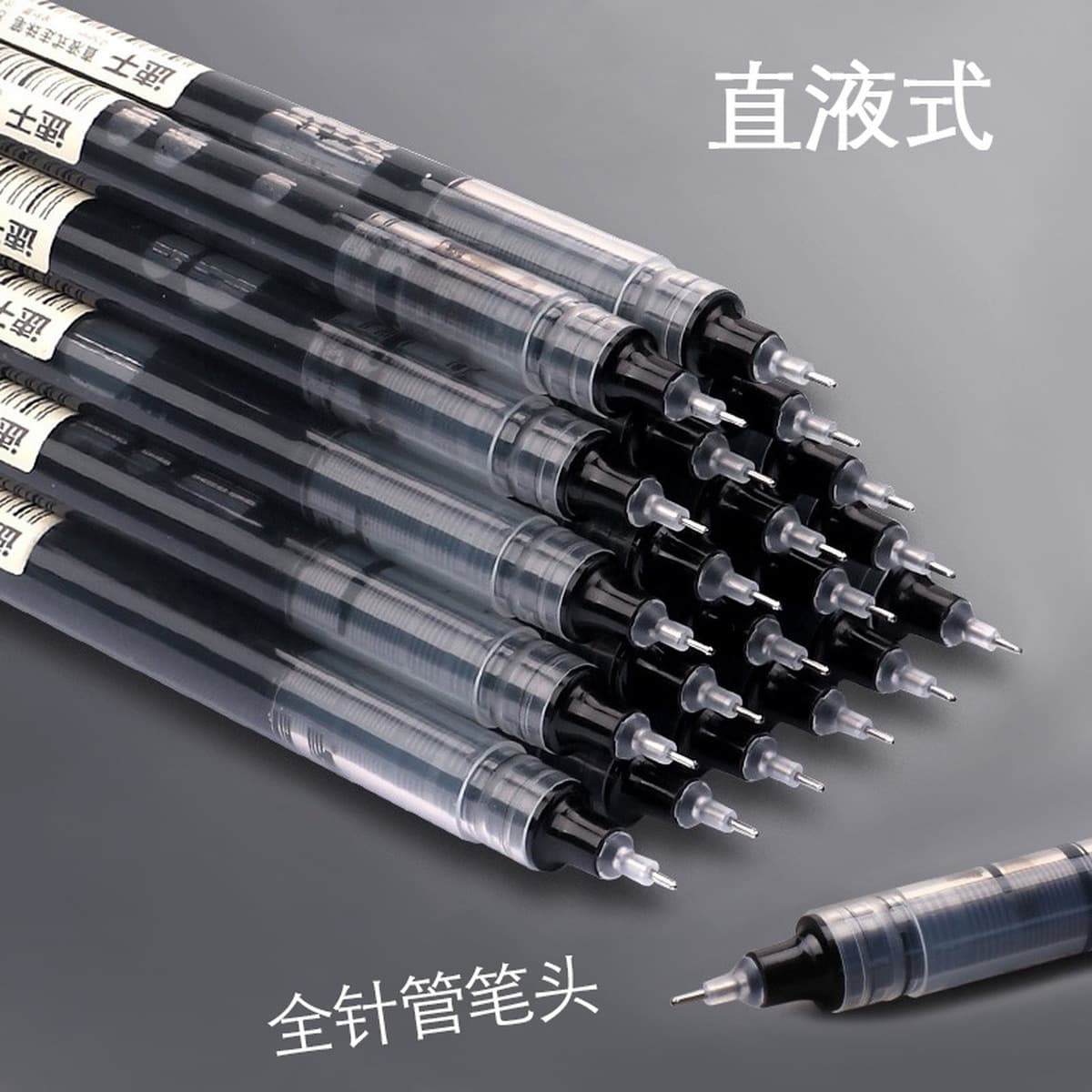 Прямая жидкая шариковая ручка быстро сушит 0.5mm черная глиняная ручка ins ветер офисные принадлежности водная ручка для...